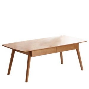 Center table Low Table 100% solid wood Top plate Desk Coffee table Width 120