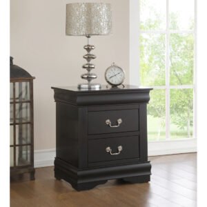 Louis Philippe Black Finish Nightstand
